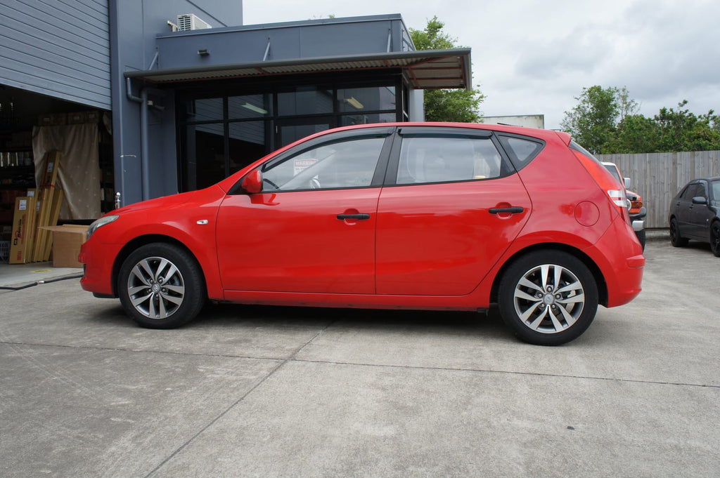 Installed View - Hyundai i30 Hatchback (2007-2012): Premium Window Visors