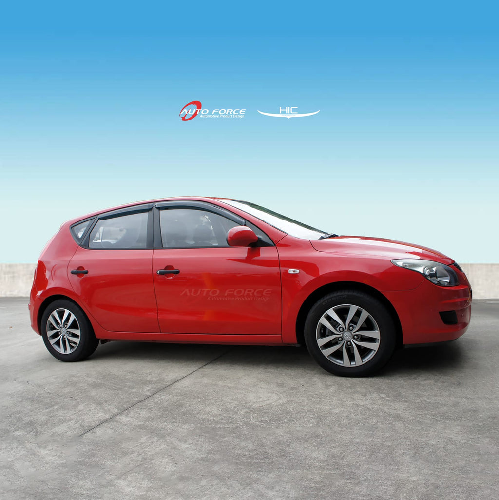 Installed View - Hyundai i30 Hatchback (2007-2012): Premium Window Visors