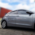 Installed View - Hyundai i30 II (2012-2017): Premium Window Visors