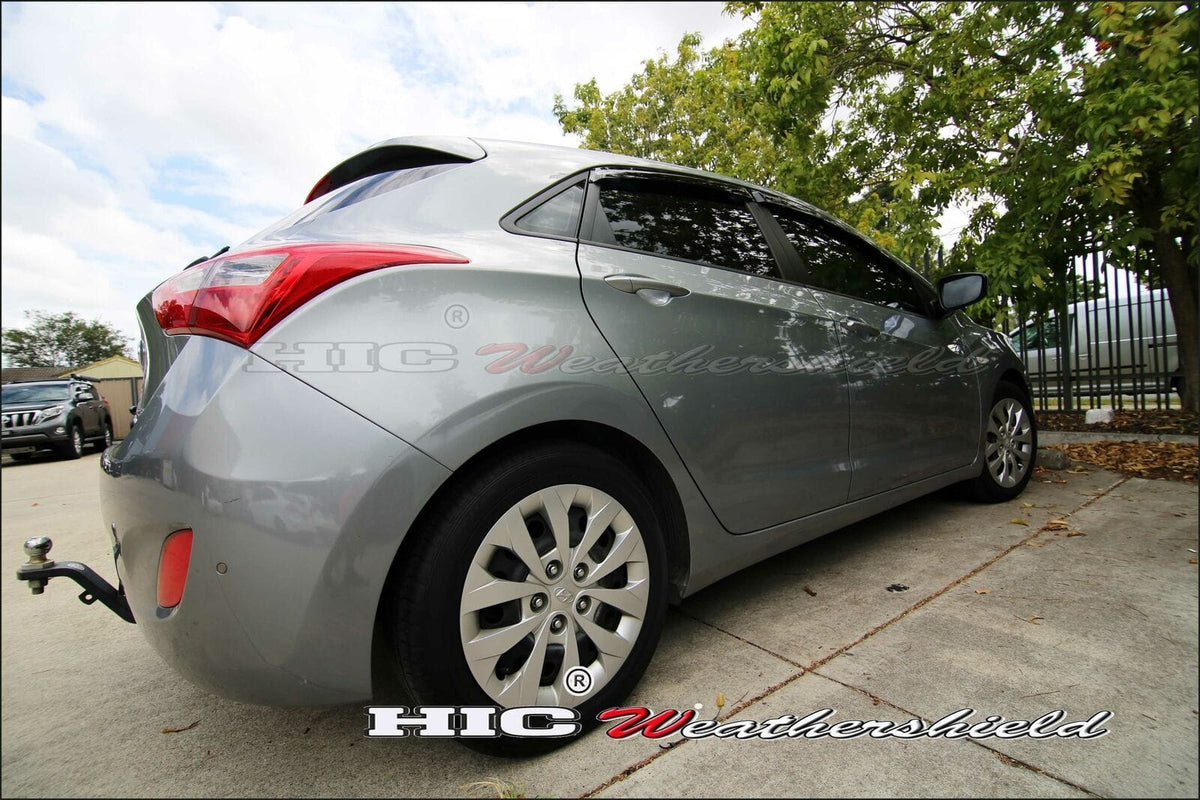 Installed View - Hyundai i30 II (2012-2017): Premium Window Visors