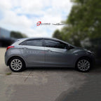 Installed View - Hyundai i30 II (2012-2017): Premium Window Visors
