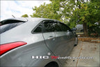 Installed View - Hyundai i30 II (2012-2017): Premium Window Visors