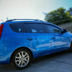 Installed View - Hyundai i30 Wagon 5 Door (2007-2012): Premium Window Visors
