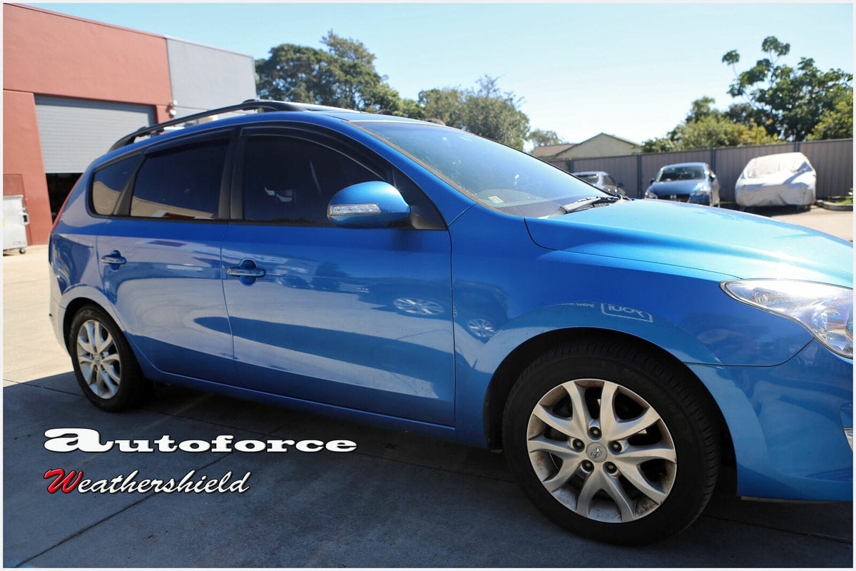 Installed View - Hyundai i30 Wagon 5 Door (2007-2012): Premium Window Visors