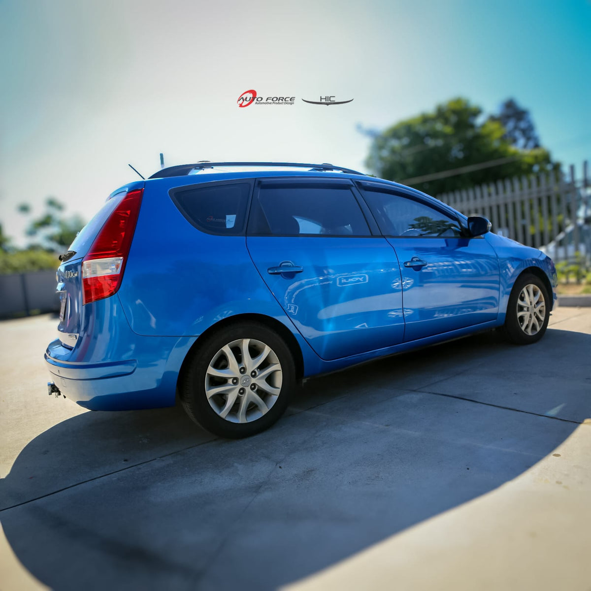 Installed View - Hyundai i30 Wagon 5 Door (2007-2012): Premium Window Visors