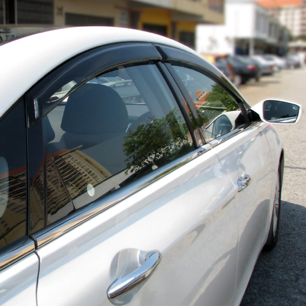Installed View - Hyundai i45 (2010-2012): Premium Window Visors