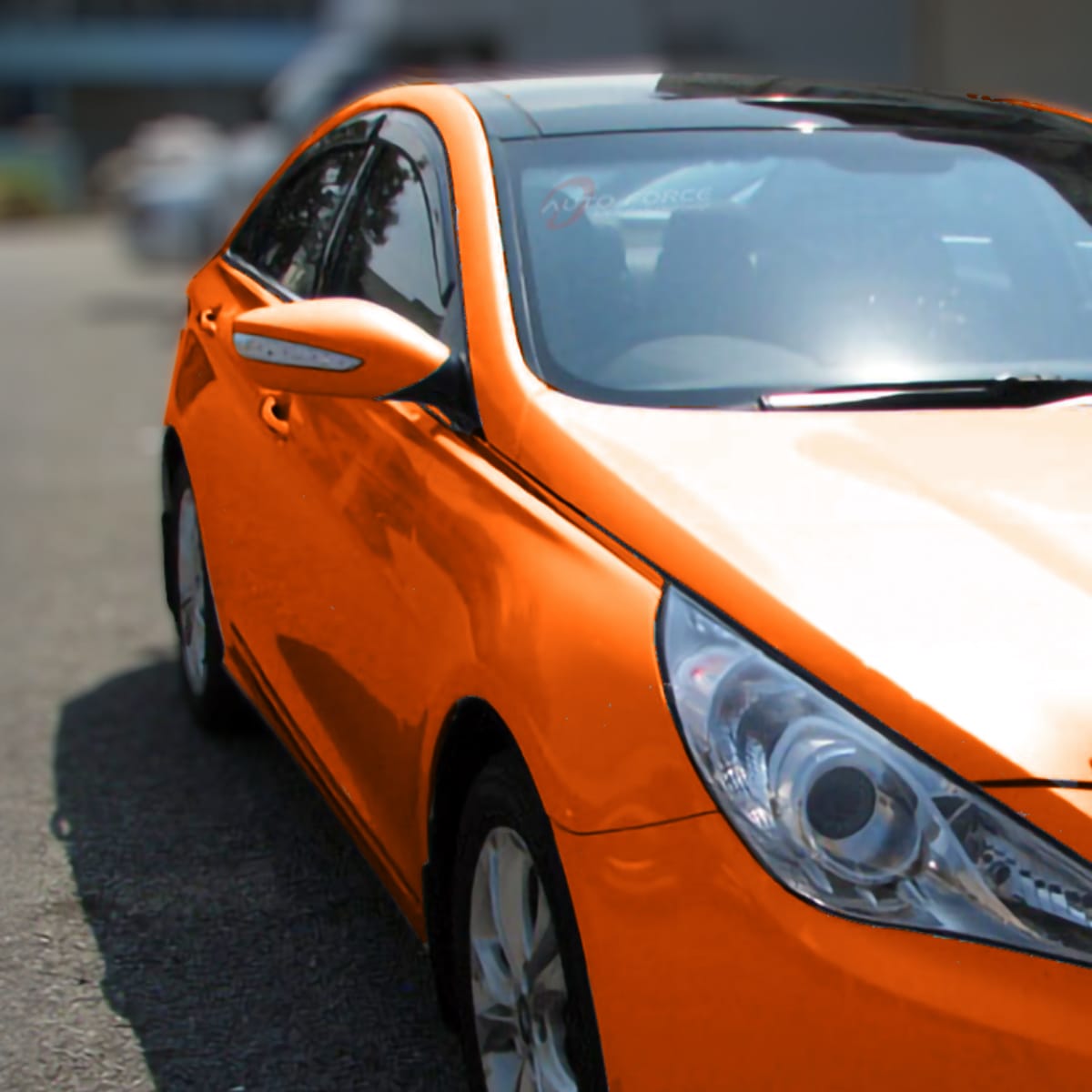 Installed View - Hyundai i45 (2010-2012): Premium Window Visors