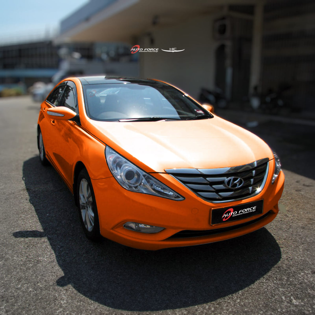 Installed View - Hyundai i45 (2010-2012): Premium Window Visors