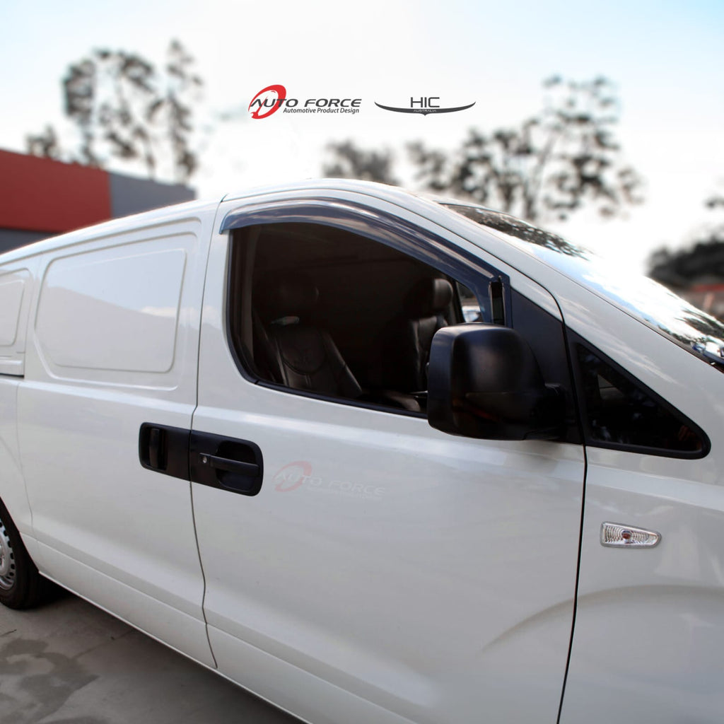 Installed View - Hyundai iLoad Van (2008-2019): Premium Window Visors