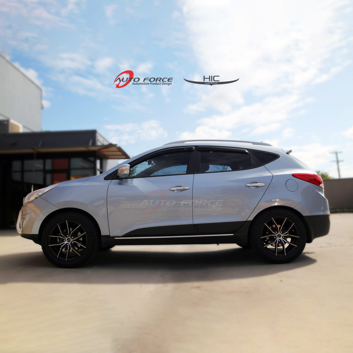 Installed View - Hyundai ix35 (2010-2015): Premium Window Visors