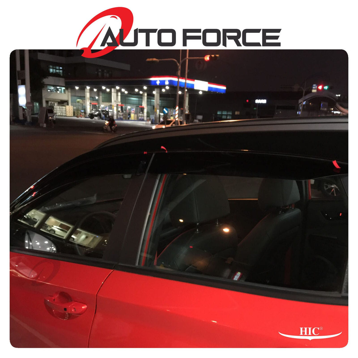 Installed View - Hyundai Kona 5 Door SUV (2018-2023): Premium Window Visors