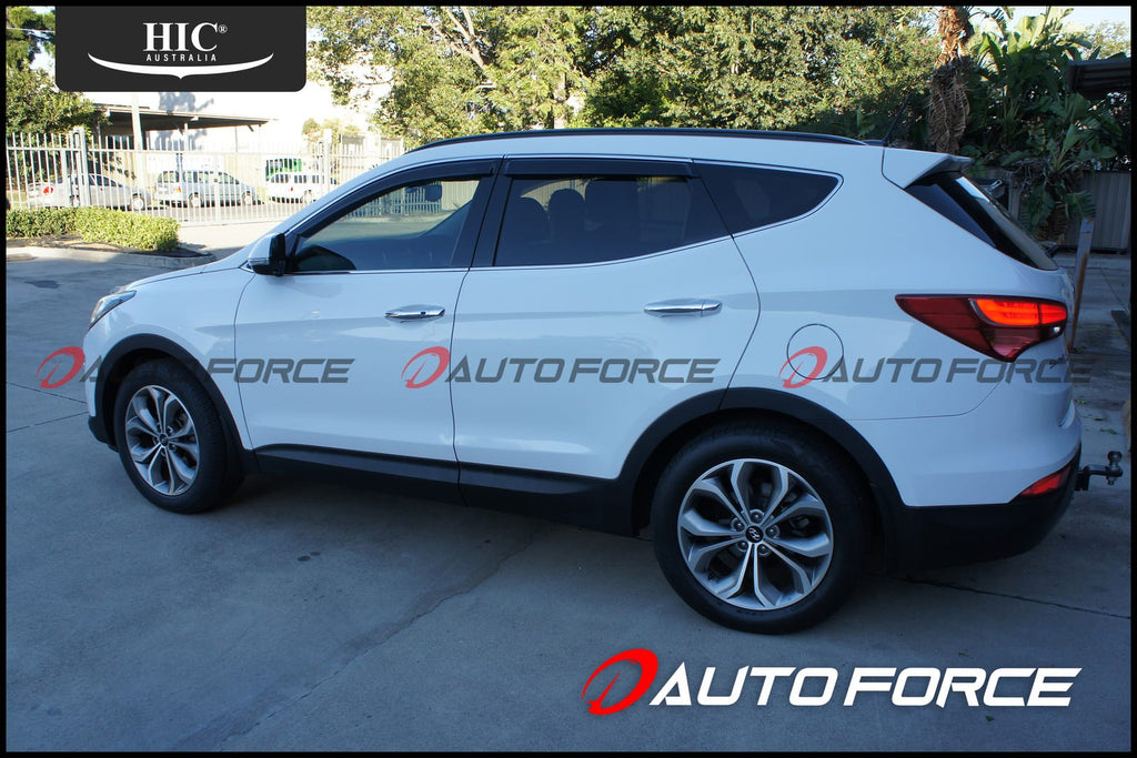 Installed View - Hyundai Santa Fe DM 5 Door SUV (2012-2018): Premium Window Visors