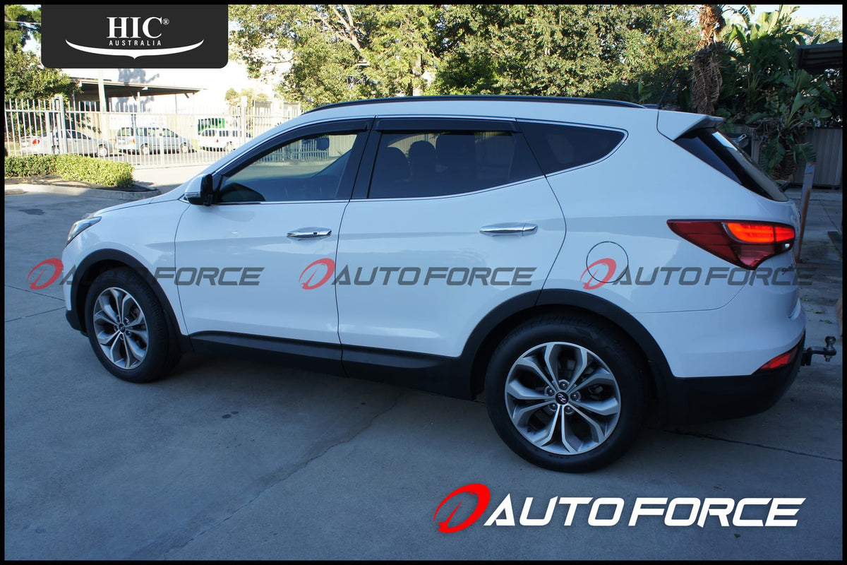 Installed View - Hyundai Santa Fe DM 5 Door SUV (2012-2018): Premium Window Visors