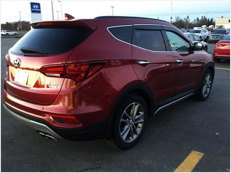 Installed View - Hyundai Santa Fe DM 5 Door SUV (2012-2018): Premium Window Visors