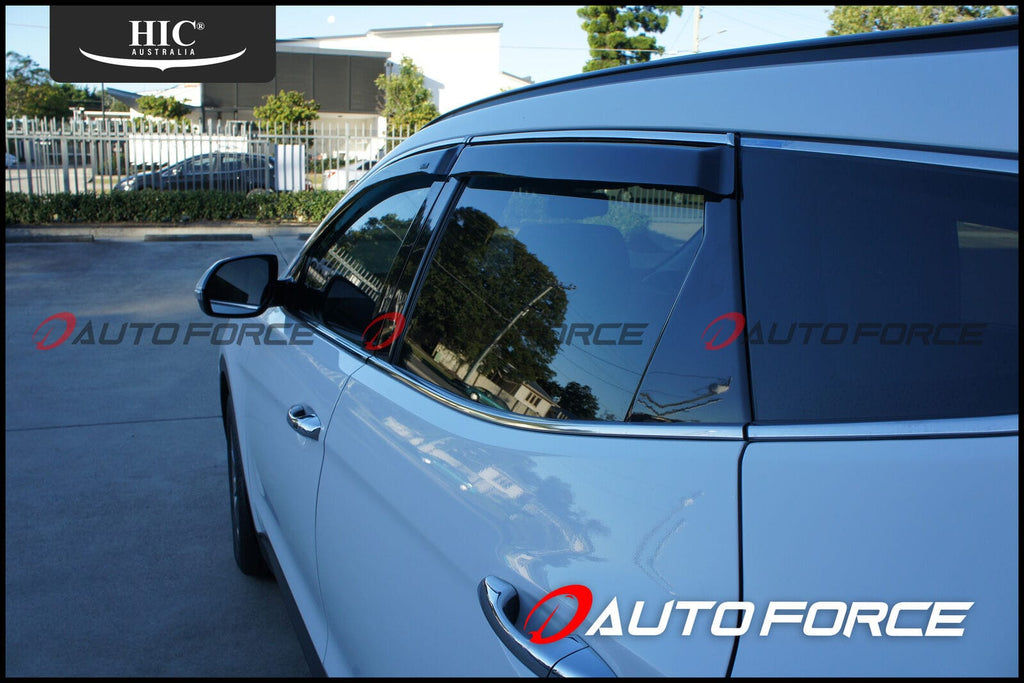 Installed View - Hyundai Santa Fe DM 5 Door SUV (2012-2018): Premium Window Visors