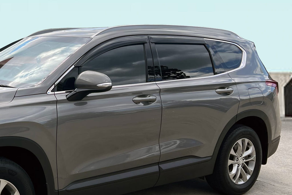 Installed View - Hyundai Santa Fe TM 5 Door SUV (2018-2022): Premium Window Visors