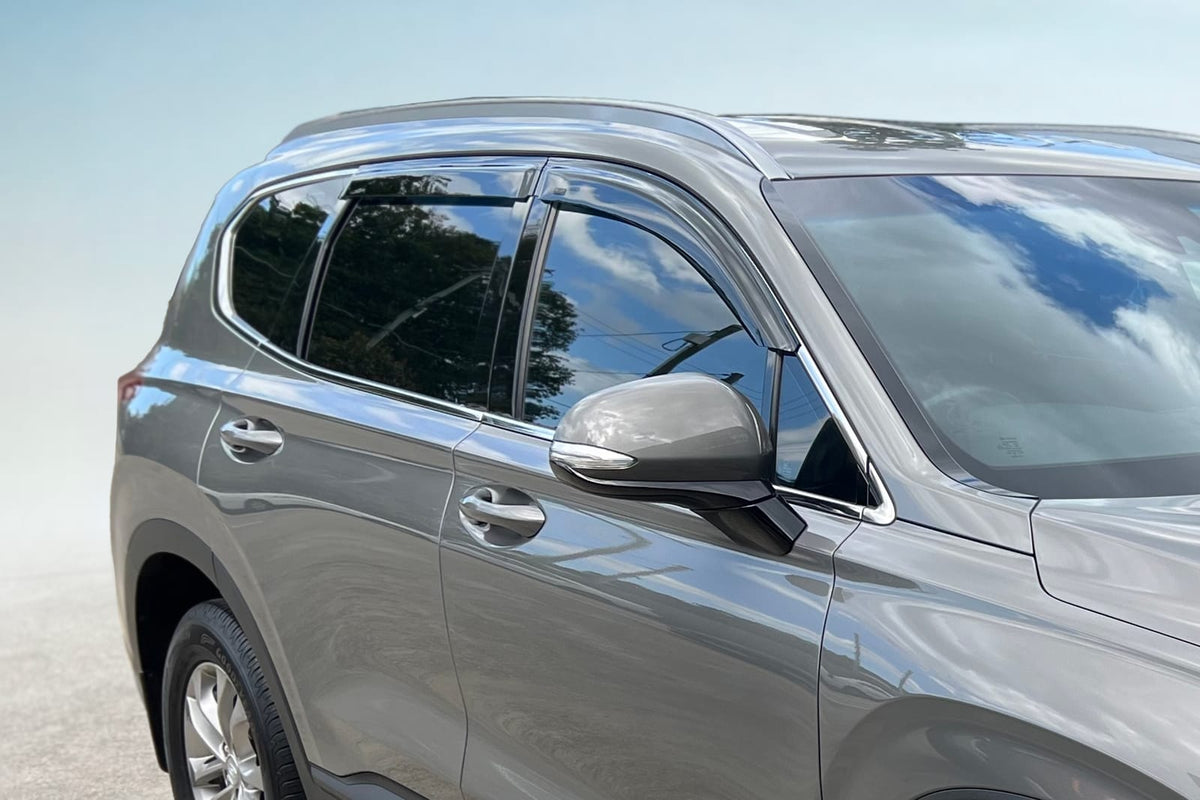 Installed View - Hyundai Santa Fe TM 5 Door SUV (2018-2022): Premium Window Visors