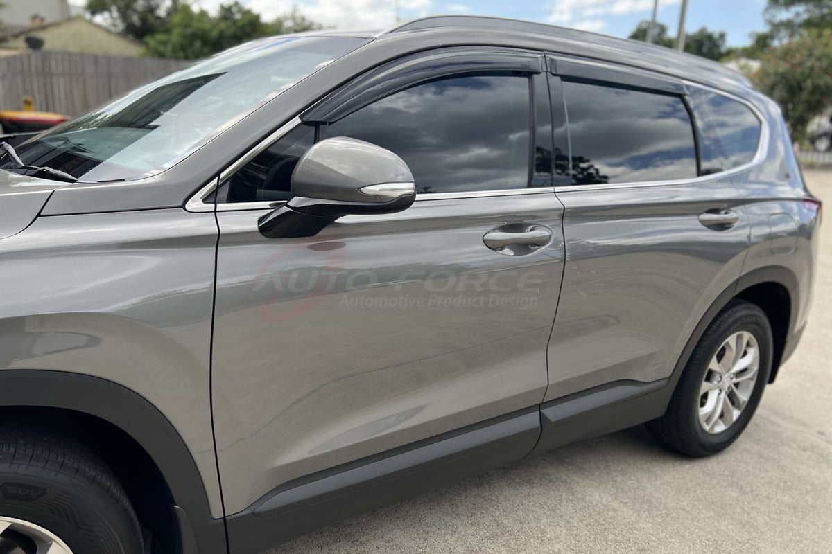 Installed View - Hyundai Santa Fe TM 5 Door SUV (2018-2022): Premium Window Visors