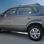 Installed View - Hyundai Tucson 4 Door SUV (2004-2010): Premium Window Visors
