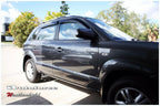Installed View - Hyundai Tucson 4 Door SUV (2004-2010): Premium Window Visors