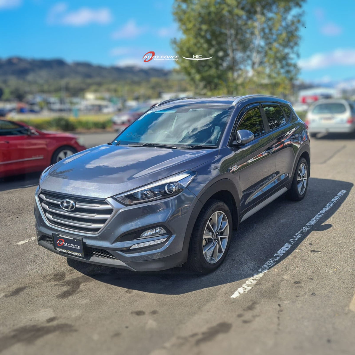 Installed View - Hyundai Tucson TL (2015-2020): Premium Window Visors