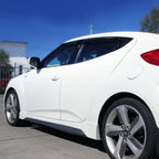 Installed View - Hyundai Veloster 3 Door Coupe (2011-2017): Premium Window Visors