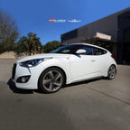 Installed View - Hyundai Veloster 3 Door Coupe (2011-2017): Premium Window Visors