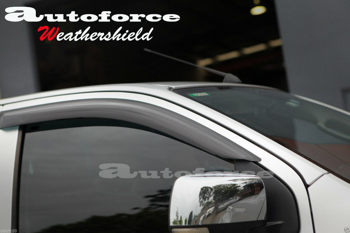 Installed View - Isuzu D-MAX Cab Ute (2012-2020): Premium Window Visors
