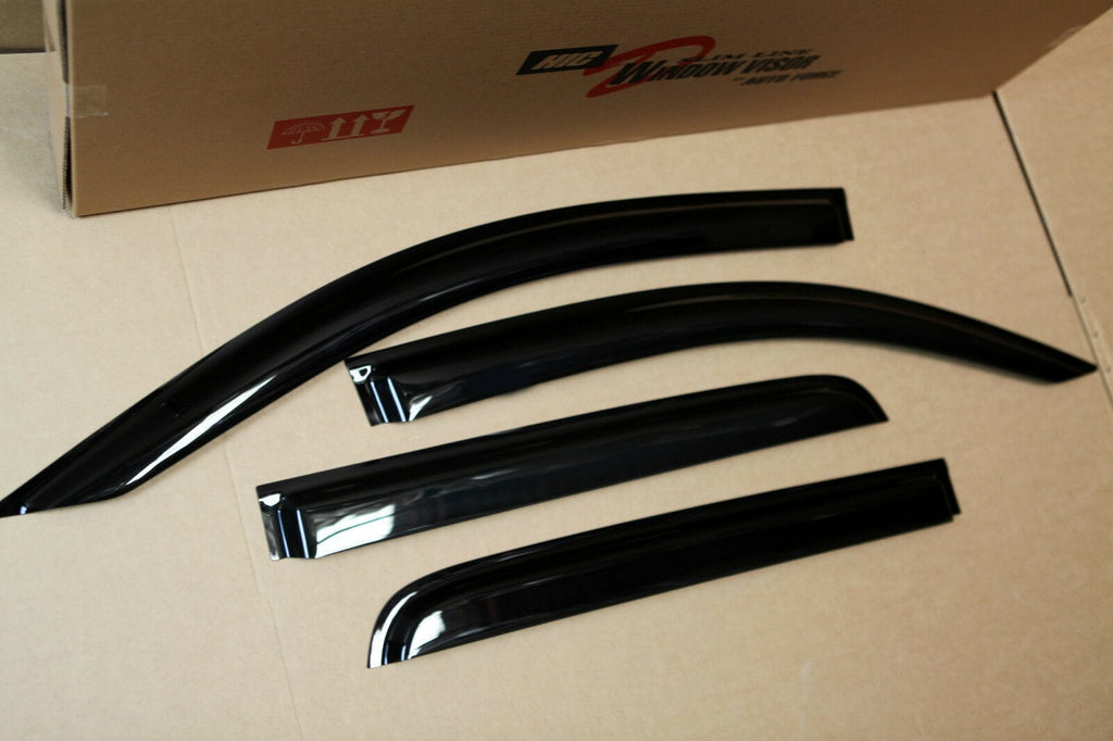Installed View - Isuzu D-MAX Cab Ute (2012-2020): Premium Window Visors