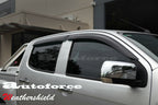 Installed View - Isuzu D-MAX Cab Ute (2012-2020): Premium Window Visors