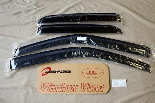 Installed View - Isuzu D-MAX Dual Cab Ute (2008-2012): Premium Window Visors
