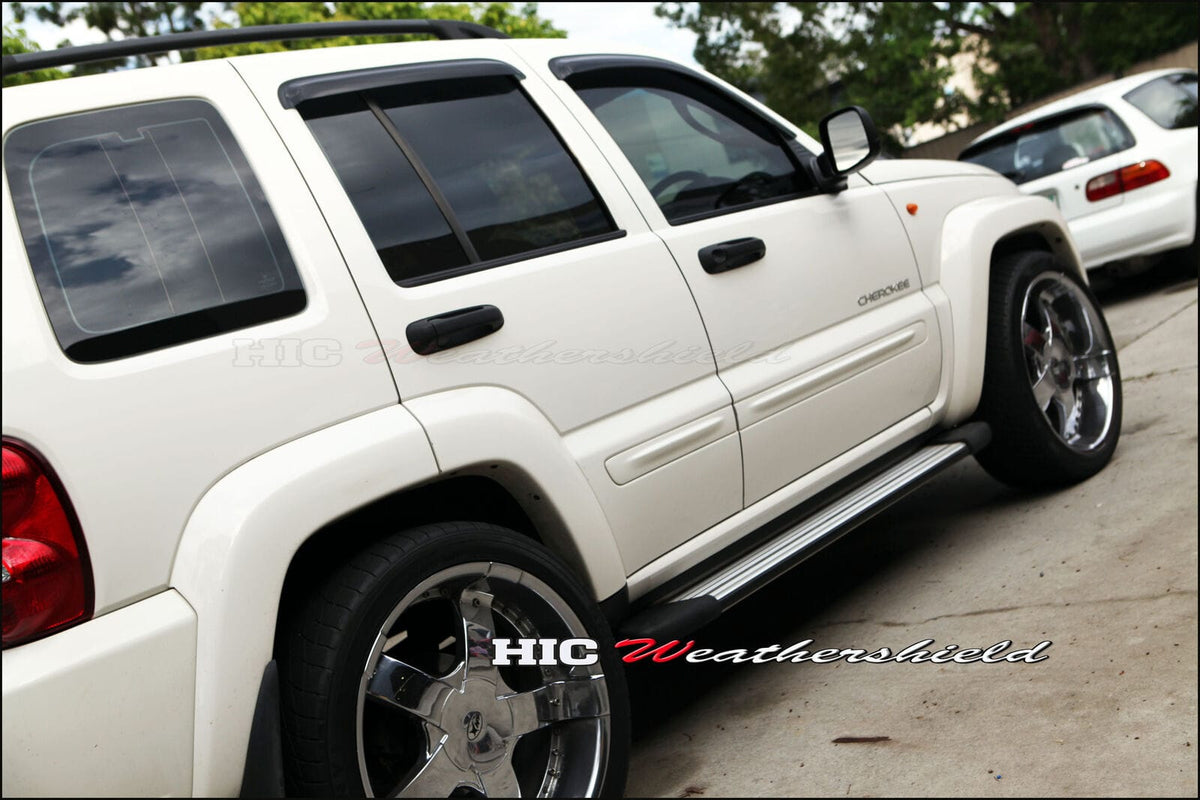 Installed View - Jeep Cherokee KJ (2001-2007): Premium Window Visors