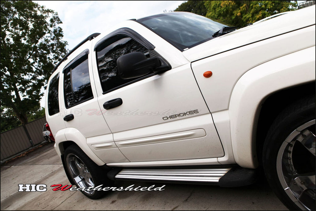 Installed View - Jeep Cherokee KJ (2001-2007): Premium Window Visors