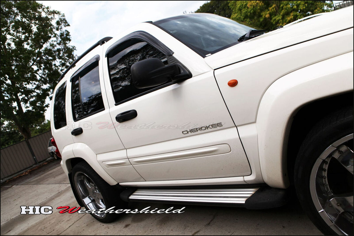 Installed View - Jeep Cherokee KJ (2001-2007): Premium Window Visors