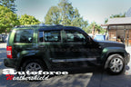 Installed View - Jeep Cherokee KK (2008-2012): Premium Window Visors