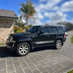 Installed View - Jeep Cherokee KK (2008-2012): Premium Window Visors