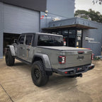Installed View - Jeep Gladiator Dual Cab (2020-2026): Premium Window Visors