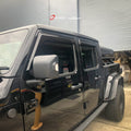 Installed View - Jeep Gladiator Dual Cab (2020-2026): Premium Window Visors