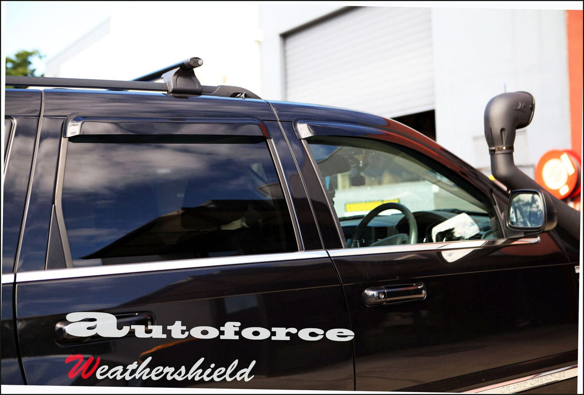 Installed View - Jeep Grand Cherokee WH (2005-2010): Premium Window Visors