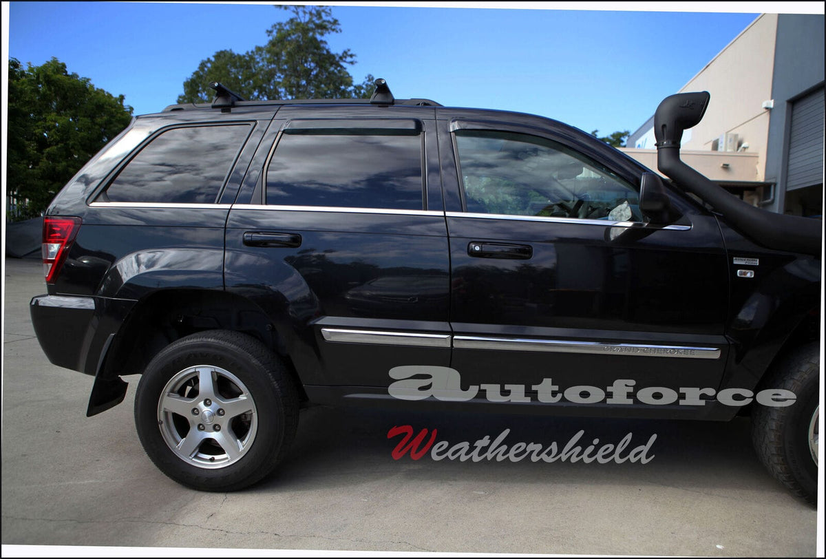 Installed View - Jeep Grand Cherokee WH (2005-2010): Premium Window Visors