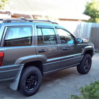 Installed View - Jeep Grand Cherokee WJ WG (1999-2004): Premium Window Visors