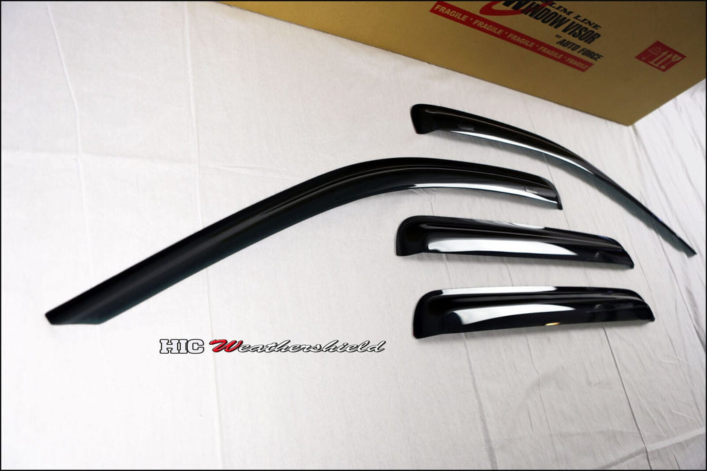 Installed View - Jeep Grand Cherokee WJ WG (1999-2004): Premium Window Visors