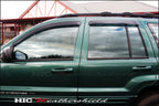 Installed View - Jeep Grand Cherokee WJ WG (1999-2004): Premium Window Visors