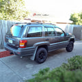 Installed View - Jeep Grand Cherokee WJ WG (1999-2004): Premium Window Visors