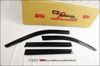 Installed View - Jeep Grand Cherokee WK2 (2011-2022): Premium Window Visors
