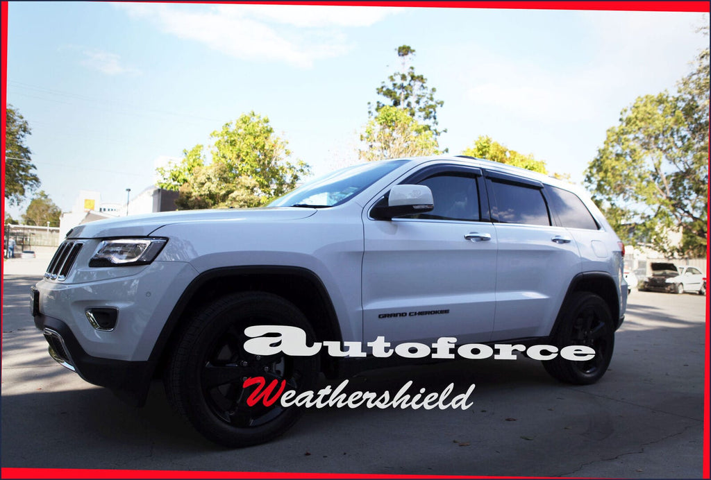 Installed View - Jeep Grand Cherokee WK2 (2011-2022): Premium Window Visors