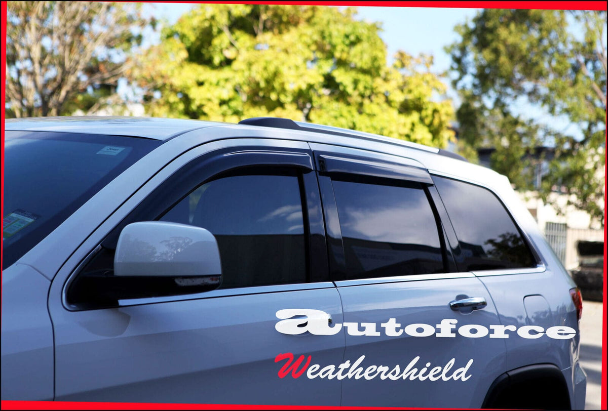 Installed View - Jeep Grand Cherokee WK2 (2011-2022): Premium Window Visors