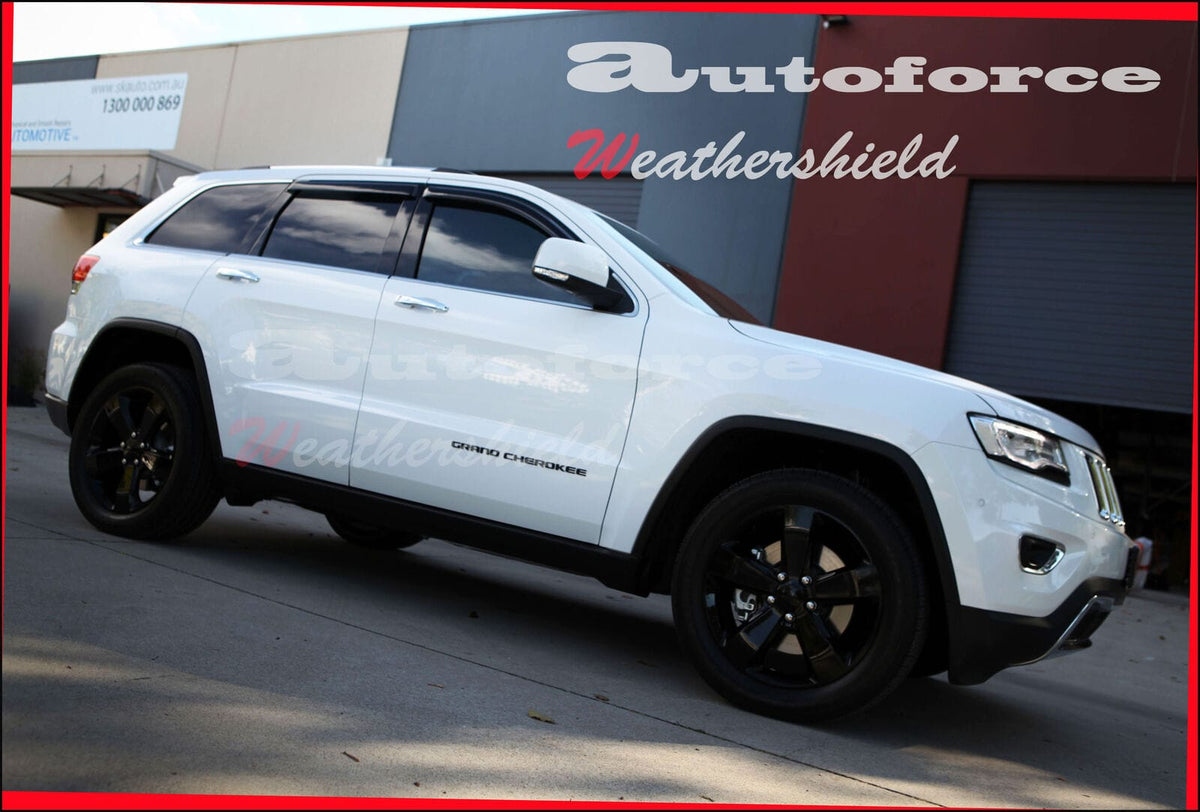 Installed View - Jeep Grand Cherokee WK2 (2011-2022): Premium Window Visors