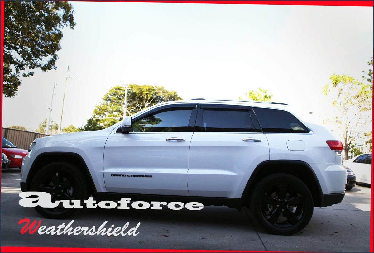 Installed View - Jeep Grand Cherokee WK2 (2011-2022): Premium Window Visors