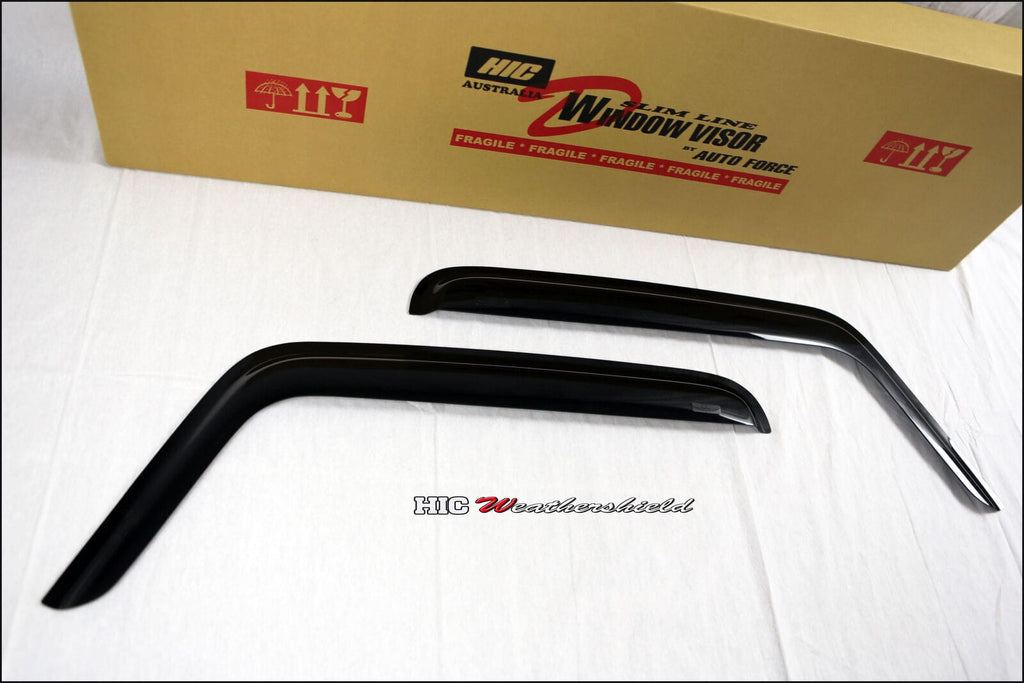 Installed View - Jeep Wrangler JK 2 Door (2007-2018): Premium Window Visors